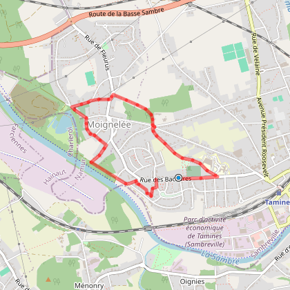 Route walk Steph s wandelingen Tamines Bachères 4 km Sambreville