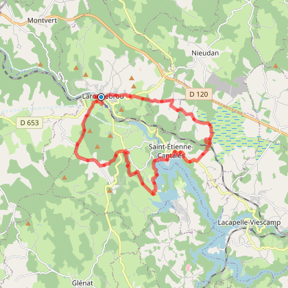 Parcours Marche Rando Laroquebrou Laroquebrou