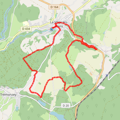 Parcours Vtt Circuit Vtt N La Bourguignotte Bains Les Bains