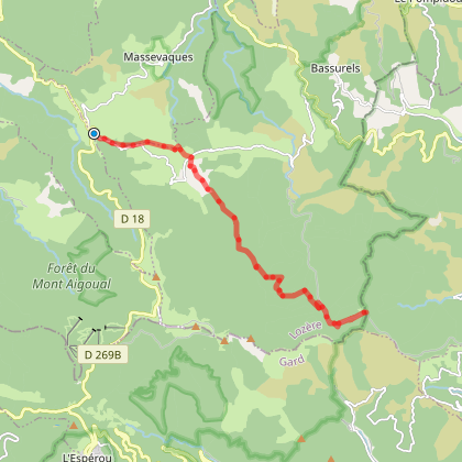 Parcours Marche Le Tour Du Mont Aigoual Etape De Meyrueis A Aire