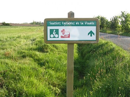 Itinéraire cyclable entre Mormaison, Saint André Treize Voies et Saint Sulpice le Verdon