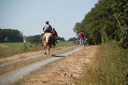 Sentier équestre dans le canton de Rocheservière