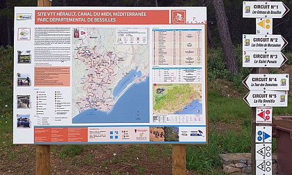 ESPACE VTT FFC 138 - CIRCUIT N°1A : BESSILLES - MEZE