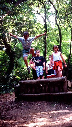 Le CRAPA, parcours de santé dans la forêt de Longeville sur Mer.