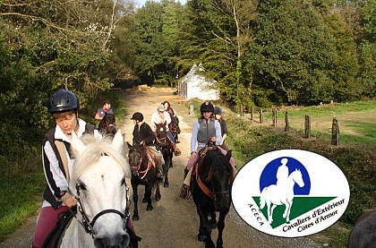 À cheval boucle du Tro Vras en forêt d'Avaugour