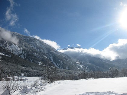 Entre Val-des-Prés et Plampinet en raquettes