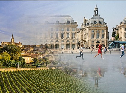 Saint-Emilion - Bordeaux par la piste Roger Lapébie