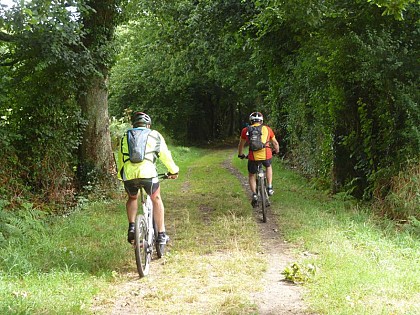 VTT - Itinéraire Tatihou - Mont-Saint-Michel -  Hauteville / Avranches