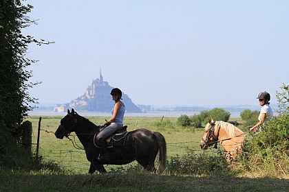 Equestre - Patrimoine à cheval en Baie du Mont-Saint-Michel - Etape N°3/3 : Le Val-Saint-Père - Le Mont-Saint-Michel