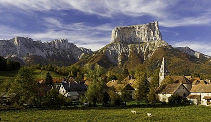 Stroll under the watchful gaze of giant Mont Aiguille