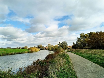 La ligne de front en longeant la Lys