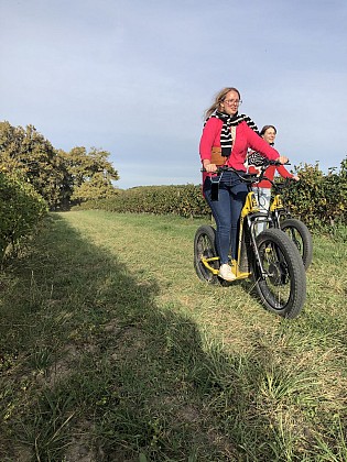 BOUCLE DE SAUTERNES EN TROTTINETTE