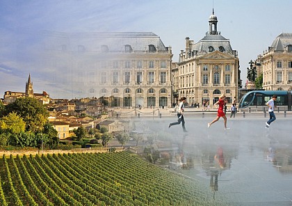 Saint-Emilion - Bordeaux par la piste Roger Lapébie