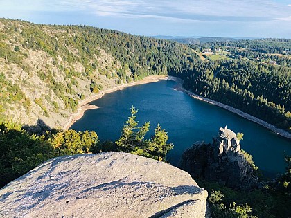Hiking tour - tour of the 4 lakes and a waterfall from Orbey