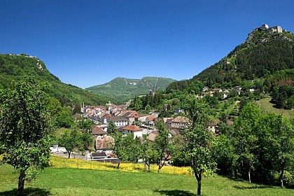 Salins les Bains et le Mont Poupet