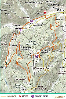 PARCOURS VTT MITTLACH - SCHNEPFENRIED