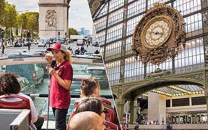 BigBus Paris: Hop-On-Hop-Off Tour + Orsay Museum Tickets