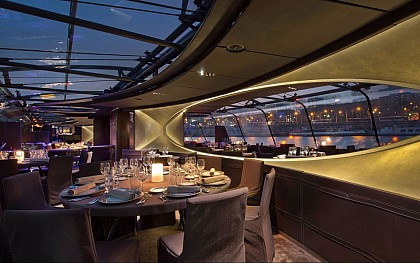 Bateaux Parisiens Evening Seine River Dinner Cruise with Optional Champagne