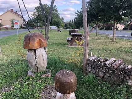 Aire de pique nique à Monpazier