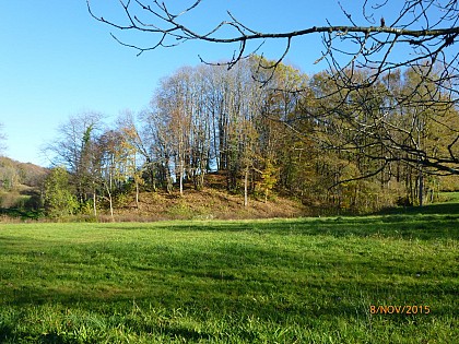 Castle mound in La Porcherie