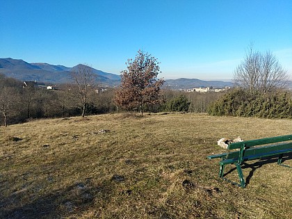 Point de vue sur la cité et la vallée du Salat