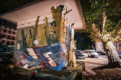 Fresque : Les armoiries