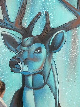 Fresque : Cerf