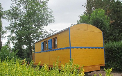 Campsite gypsy caravan