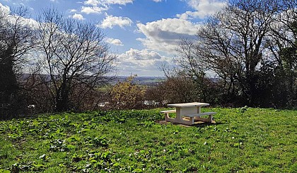 Point de vue avec table