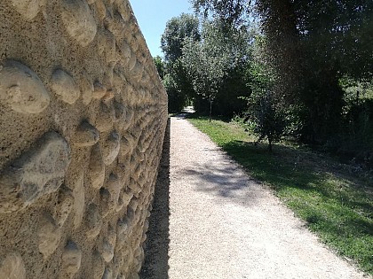 Mur en galets