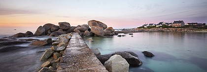 Le port de Porsguen à Plouescat.