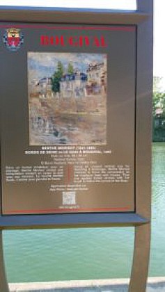 Berthe Morisot - Bords de Seine ou le quai à Bougival