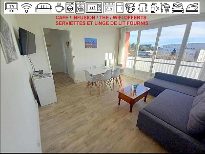 Appartement familial 6 personnes proche gare SNCF Orléans