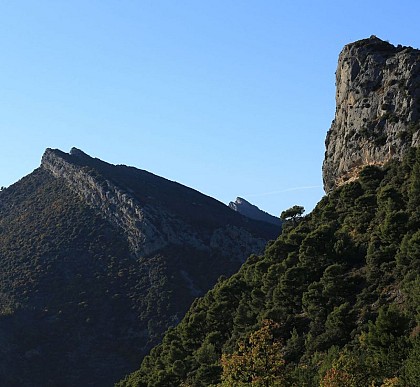 The rocks of Aiguille and Ubrieux