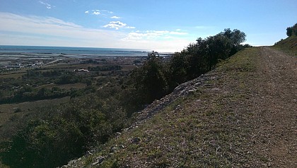 Panorama somptueux sur le port de Sète et le rivage méditerranéen en toile de fonds mais aussi le bassin de Thau selon l'angle de vue