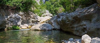 Canyoning   aux Gorges du Loup - Au départ de Gourdon (à 40mn de Grasse)