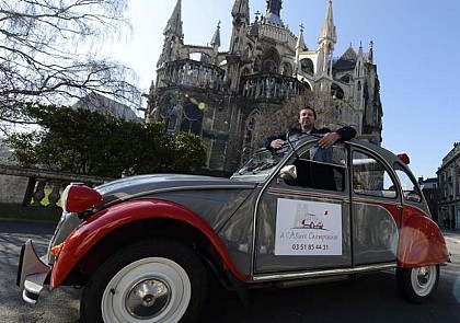 Découverte du patrimoine de Reims en 2CV - 1h