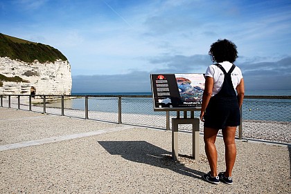 Table de lecture impressionniste n°3 - Rochers à Yport