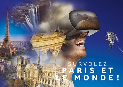 Billet d’accès à FlyView – L'incroyable survol virtuel de Paris et du monde avec casque à réalité virtuelle