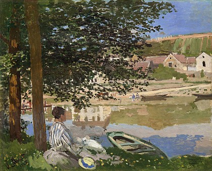 Au bord de l’eau, Bennecourt - Claude Monet -1868 - Art Institute of Chicago