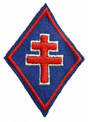 Street panel for the 1st Free French Division in the Provence landing