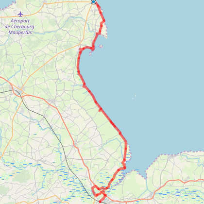 GR223 Tour de la Manche  Carentan - Barfleur