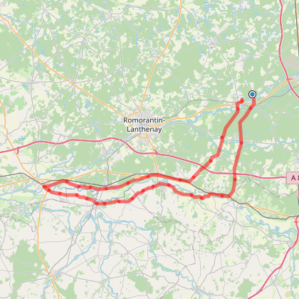 le long du Cher  et du canal du Berry