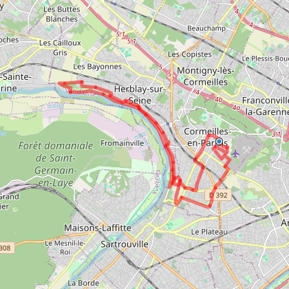 Audax 25 km Cormeilles le 2019-04-07