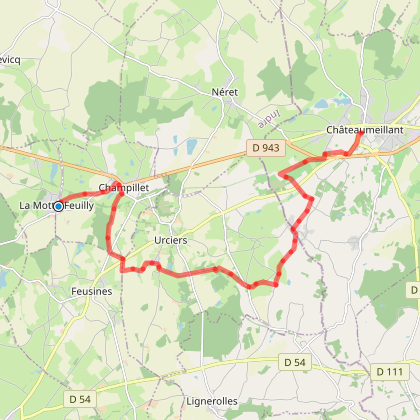 3ème étape La Motte Feuilly - Chateaumeillant sentier d'itinérance des Maîtres Sonneurs