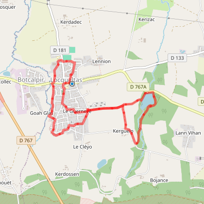 Circuit de l'étang Locqueltas