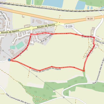 Circuit Marche - Parcours B - Fismes