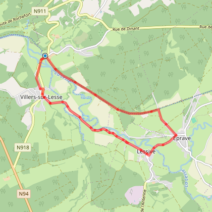 Villers-sur-Lesse, Eprave & Lessive - Balade pédestre - Roadbook Famenne-Ardenne