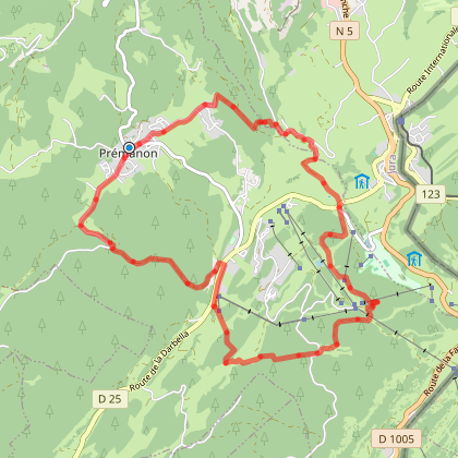 Parcours marche Le Belvédère des Dappes Premanon