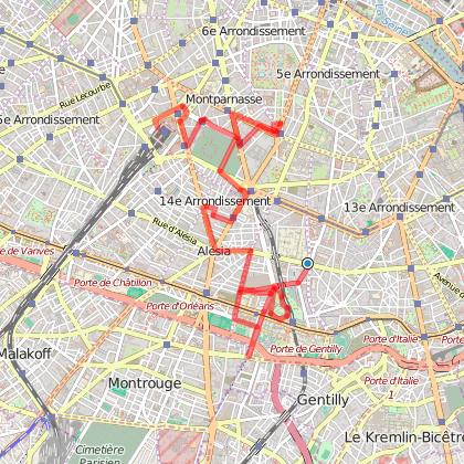 Parcours Marche Balade Dans Le 14e Arrondissement Paris 14e Arrondissement